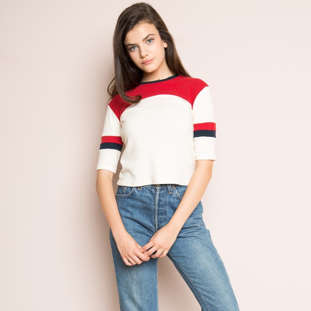 Brandy Melville Color Block Top